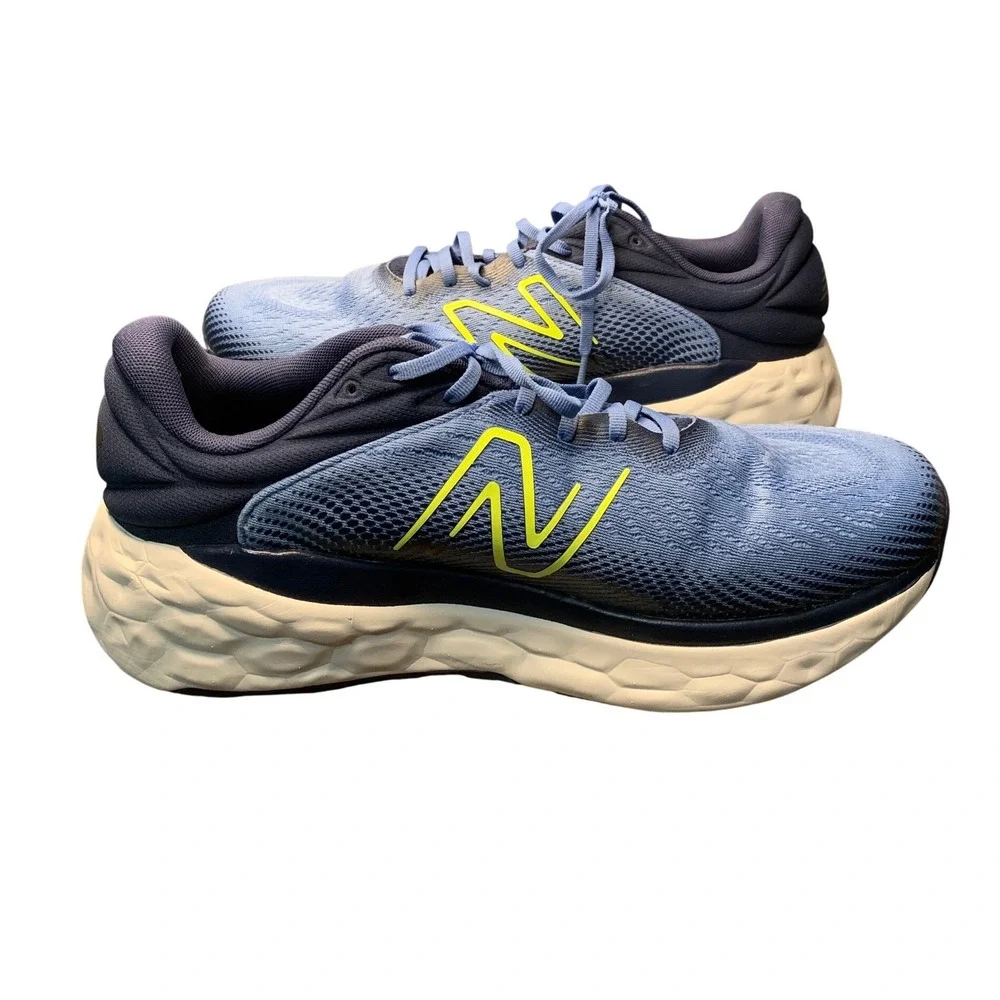 New Balance Fresh Foam X‎ Mens Running Shoes Blue Yellow Size 14 4E - Picture 6 of 11